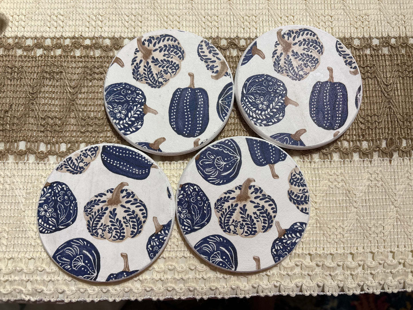 Wood Coasters - Pumpkins